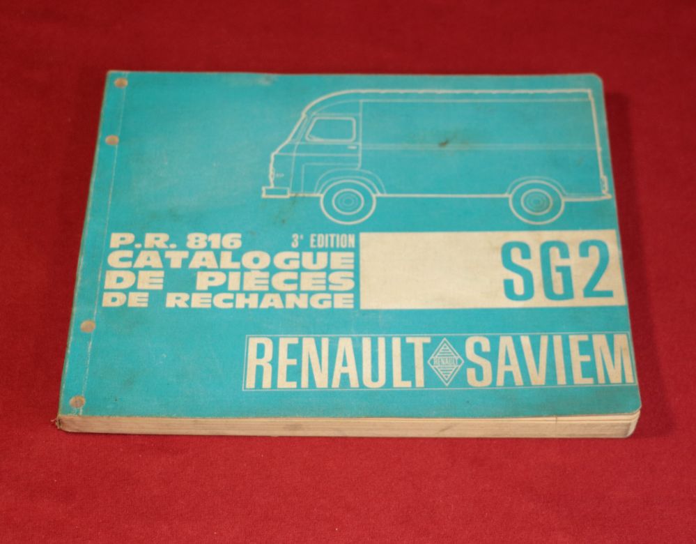 Saviem , Renault SG2, Ersatzteilliste SG 2