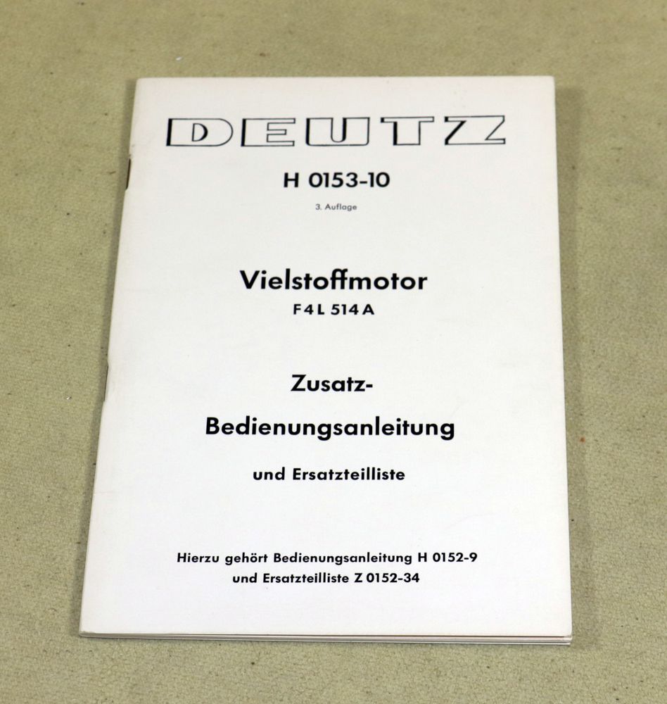 Deutz F 4 L 514 A , Vielstoffmotor