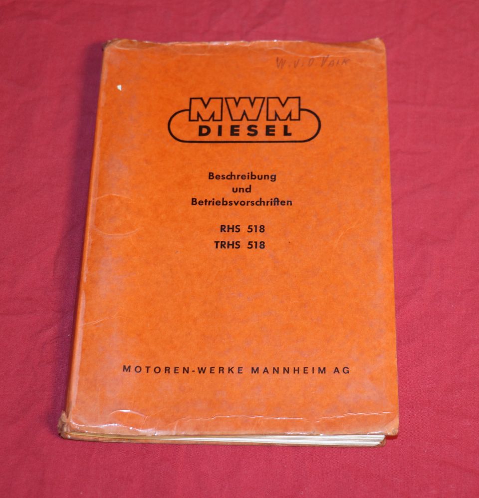 Motor MWM RHS 518, 618 TRHS 3 - 8 Zylinder