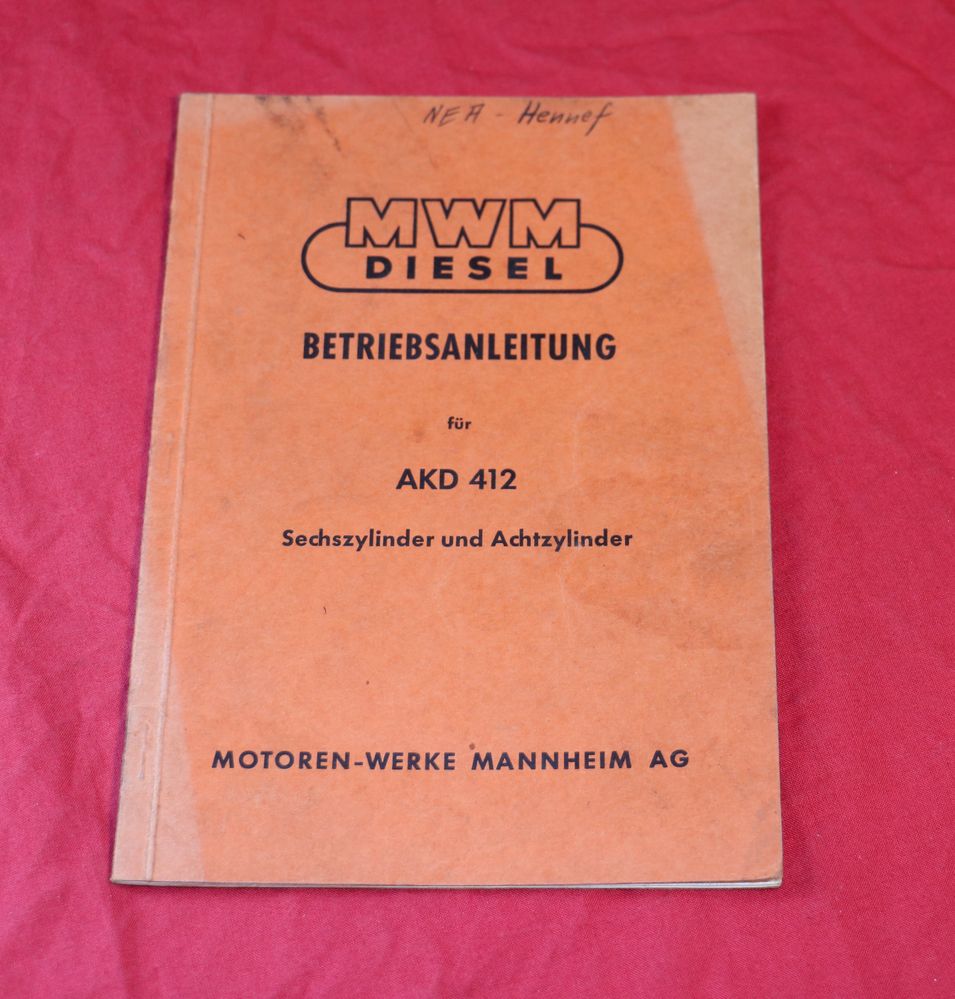 MWM AKD  412  Motor  6 + 8 Zylinder