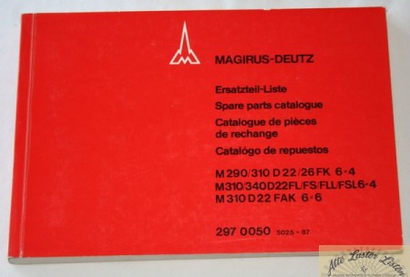 Magirus 290 / 310 / 340  D 22, 26  FL, FK, FAK