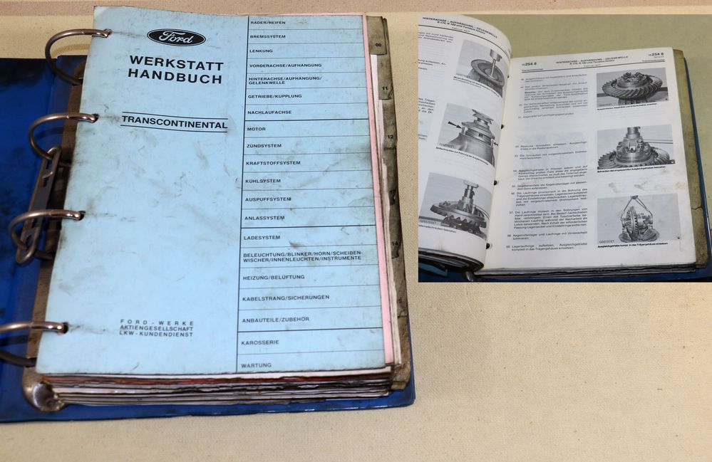 FORD Transcontinental , Werkstatthandbuch