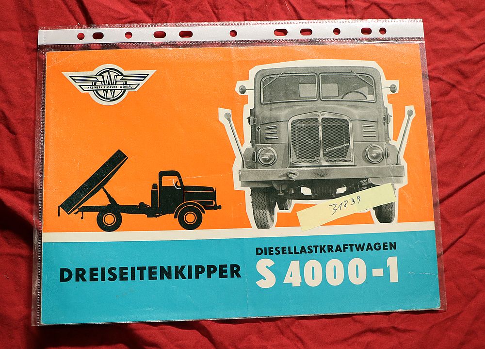 LKW S 4000 - 1 Kipper , VEB Grube Werdau