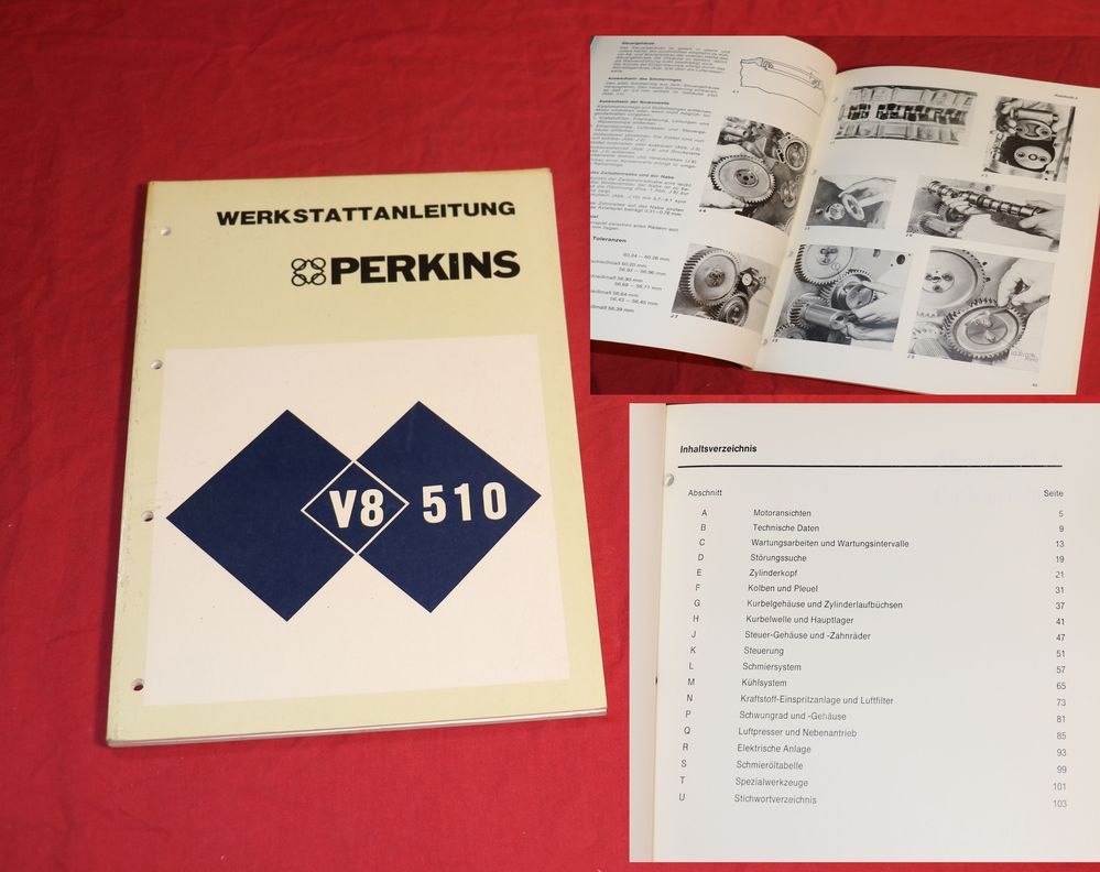 Perkins Dieselmotoren V8.510 Werkstatthandbuch V8 Motor
