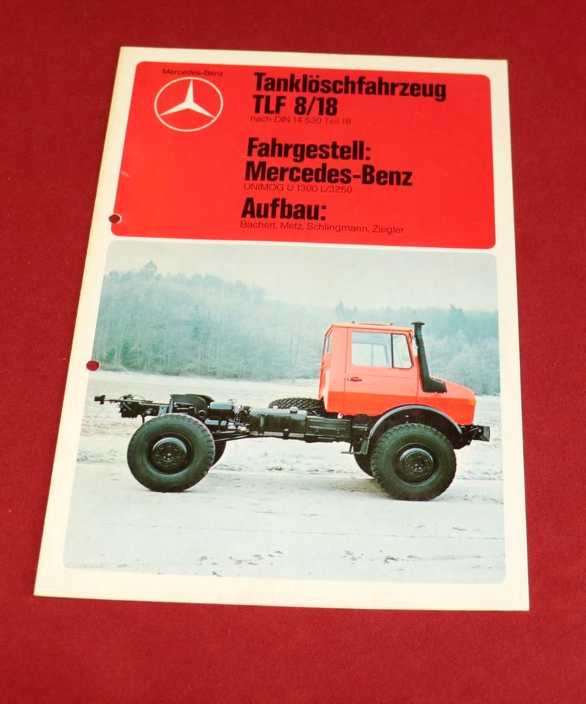 Mercedes Unimog U 1300 L , Tanklöschfahrzeug TLF 8/18 Feuerwehr