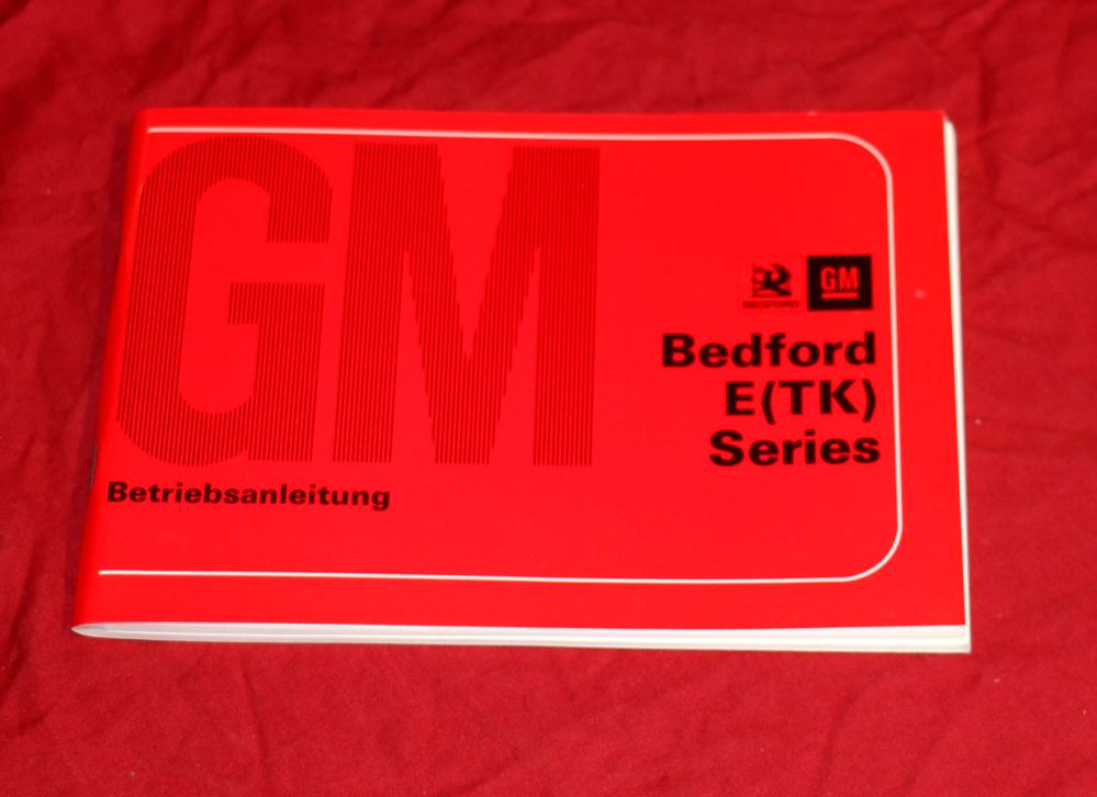 Bedford E , TK Serie Betriebsanleitung