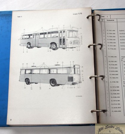 MAN Bus 640 HO 1 Ersatzteilkatalog