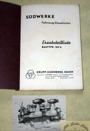 KRUPP Motor SW 6 , Zweitakt Diesel