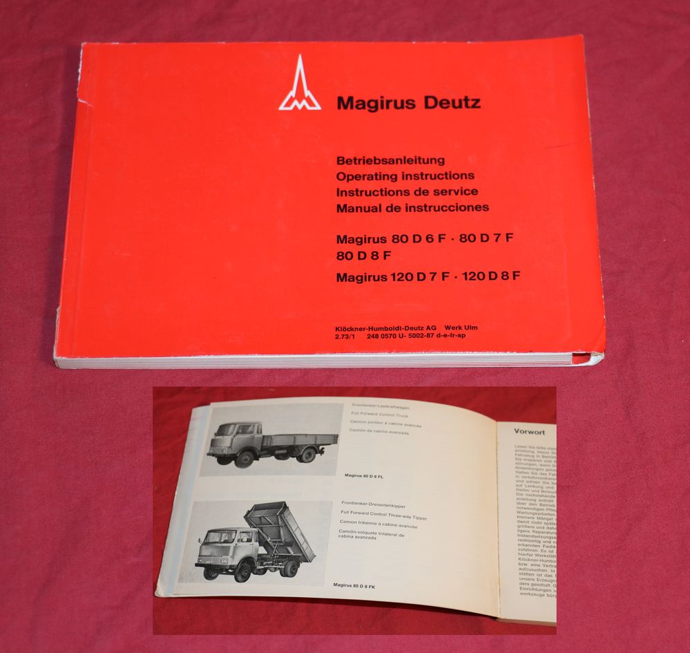 52438 Eicher Magirus 80 D 6-8 F, 110, 120 D 7+8 F