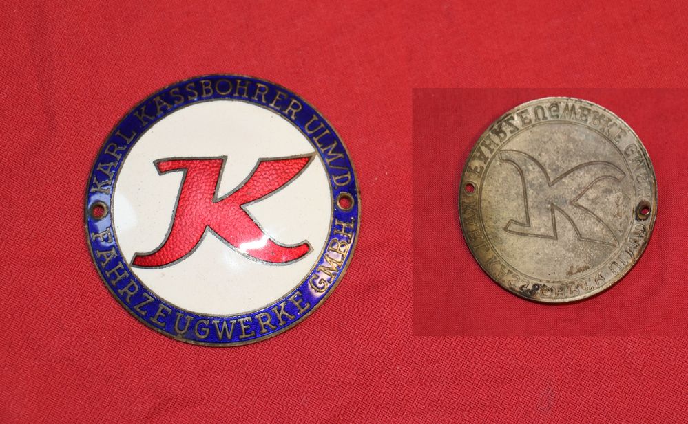 Plakette Kässbohrer , Emaille , Setra
