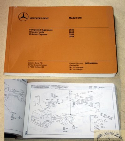 Mercedes 2635, 2644, 3335, 3544 Modell 649    Fahrgestell