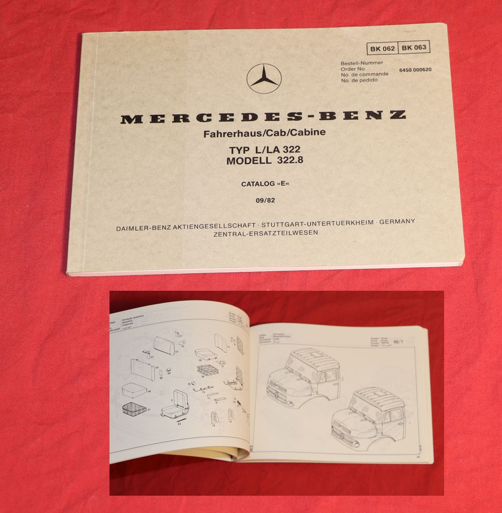 50273 Mercedes Fahrerhaus 322 für L, LA 710, 911B, 1113B ...