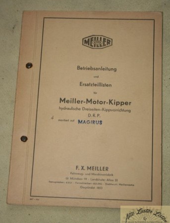 Meiller - Kipper  auf   Magirus