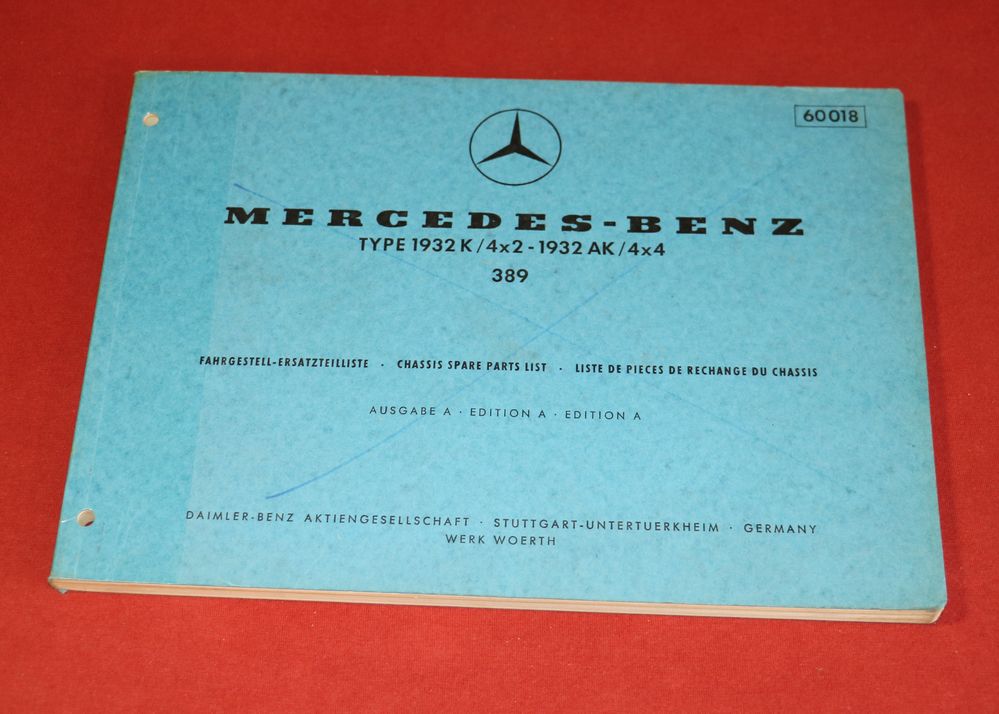 16342 Mercedes 1932  K 4x2 , AK 4x4   Fahrgestell