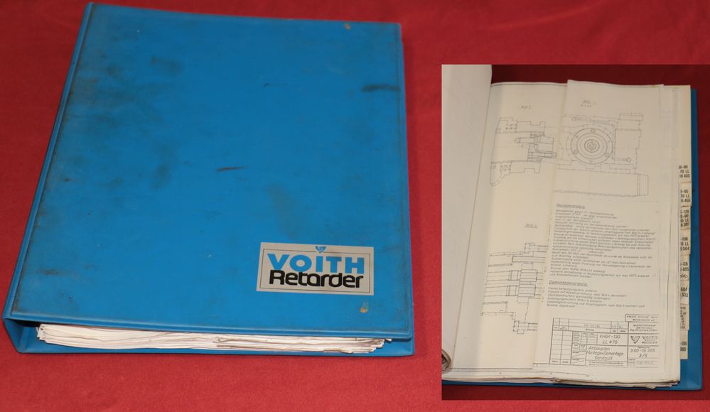 VOITH Retarder VHBK 130  Einbau, Montagezeichnungen