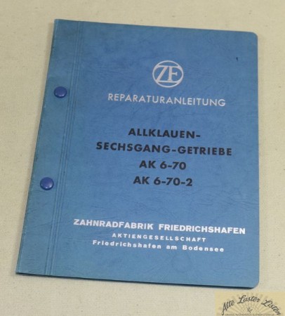 ZF Getriebe AK  6-70  , 6-70-2 Werkstatthandbuch