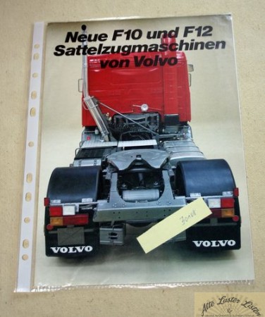Volvo   Neue F 10 und F 12 Sattelzugmaschinen