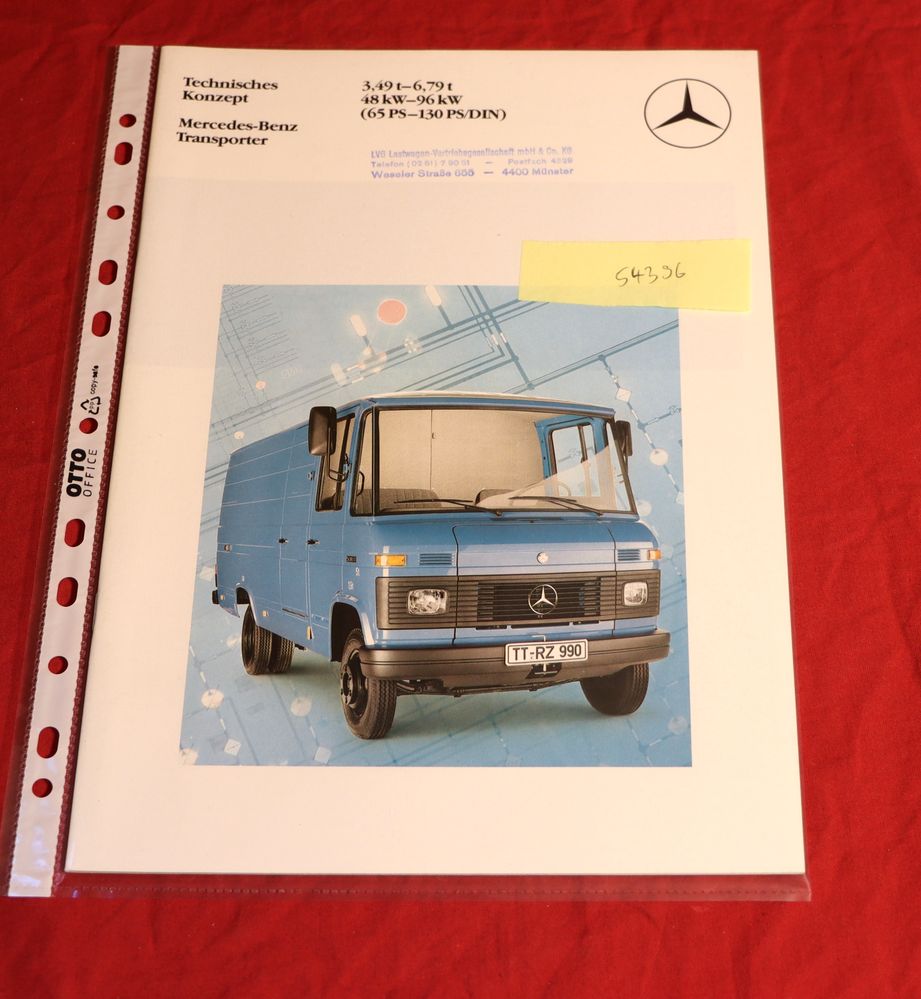 Mercedes Transporter T2 alt  3,49 - 6,79 t Prospekt
