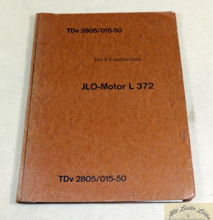 TDv Teil 5     JLO Motor  L 372  Ersatzteilliste
