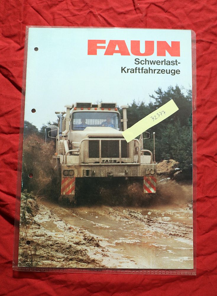 Faun Schwerlast Kraftfahrzeuge , Prospekt