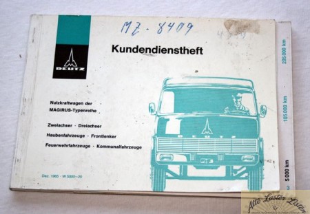 Kundendienst-Scheckheft  Magirus