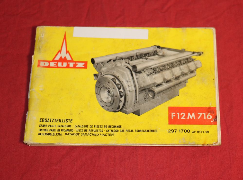 Deutz BF / F 12 M 716 Motor Ersatzteilliste