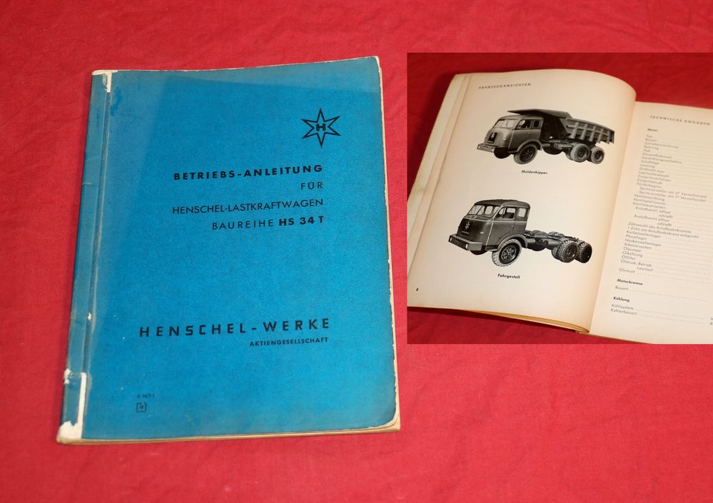 Henschel HS 34 T Schwer LKW Betriebsanleitung