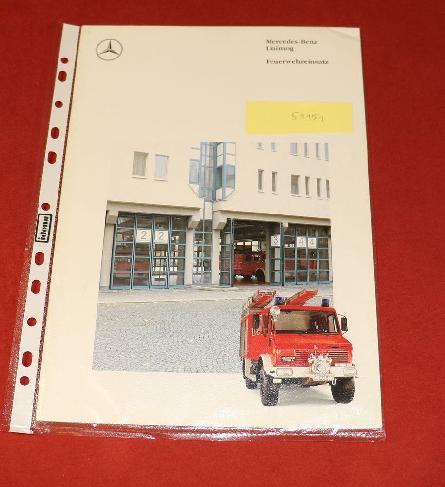 Mercedes Unimog , Feuerwehr Einsatz , Prospekt