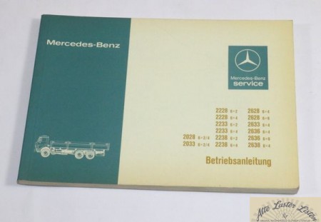Mercedes 2028, 2033, 2222, 2238, 2628, 2636 , 2638  .....