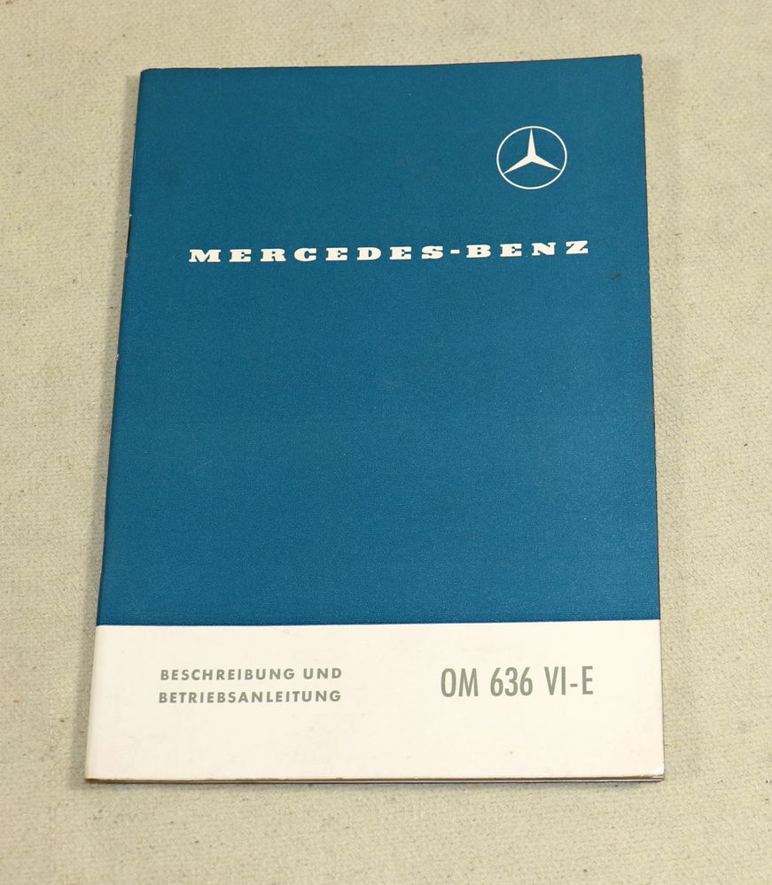 Mercedes OM 636 , Motor Betriebsanleitung