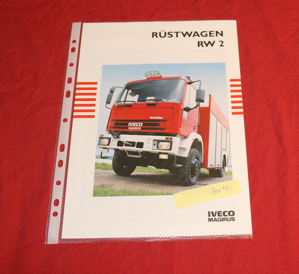 Iveco Magirus RW 2 Rüstwagen Prospekt