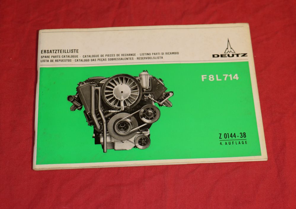 33660 Deutz F 8 L 714 Motor Ersatzteilliste