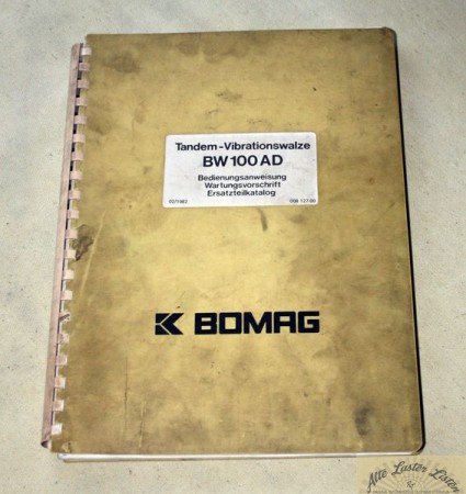 BOMAG   Tandem - Vibrationswalze  BW 100 AD