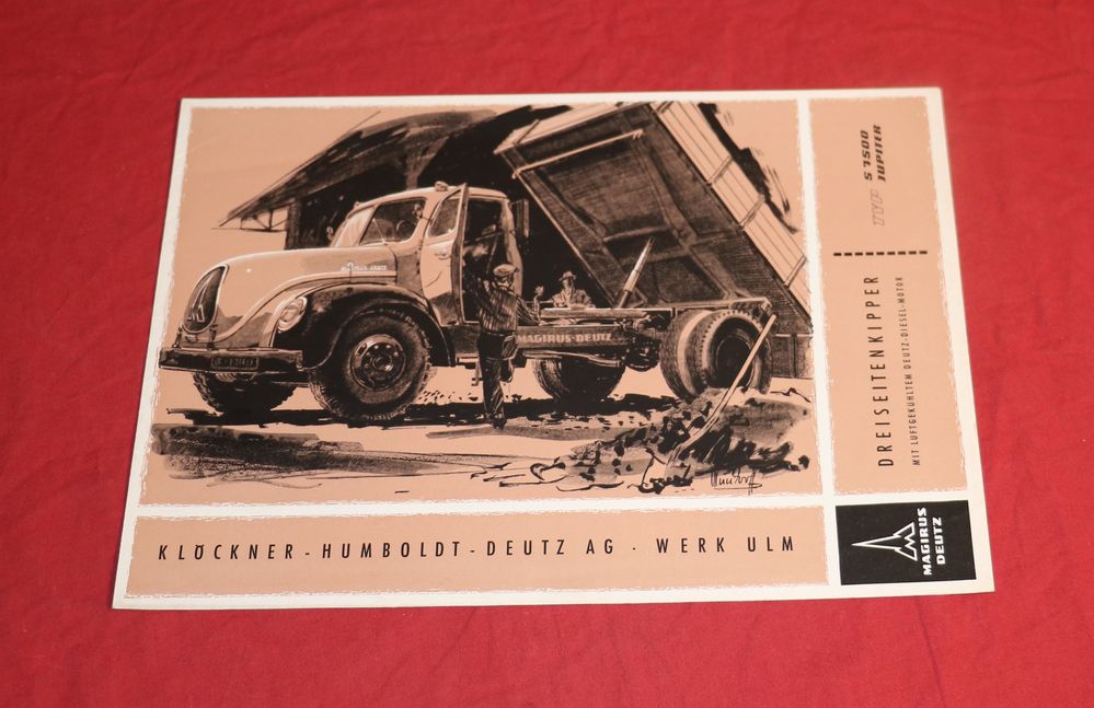 Magirus S 7500 Jupiter Rundhauber LKW Prospekt