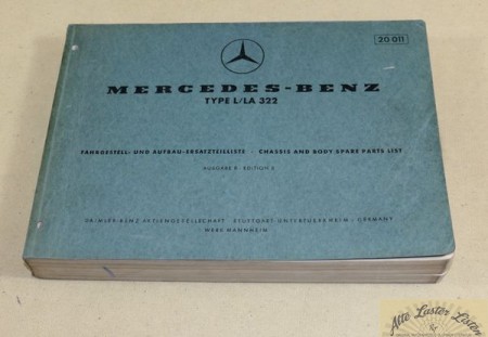 Mercedes L , LA  322   Fahrgestell, Fahrerhaus + Aufbau