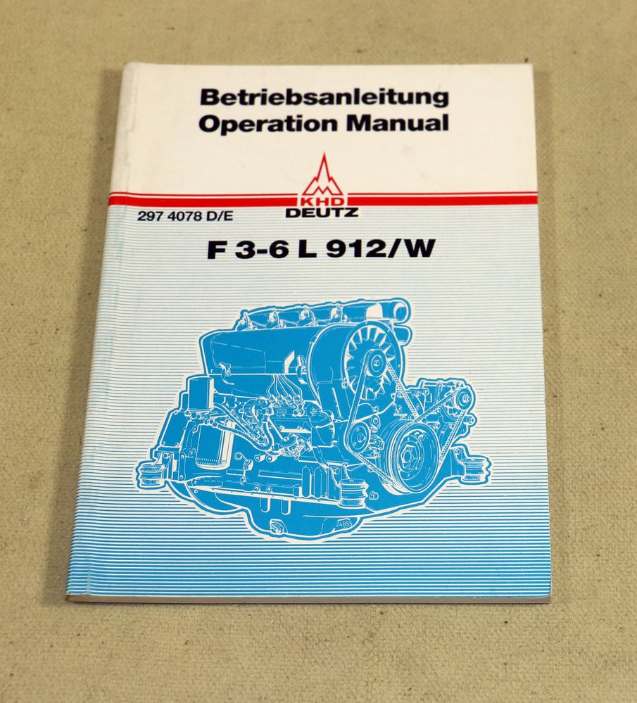 Deutz Motoren F 3 - 6 L  912  / W Anleitung