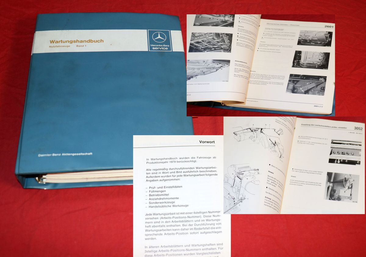 Mercedes Wartungshandbuch LKW und Busse ab 1979 