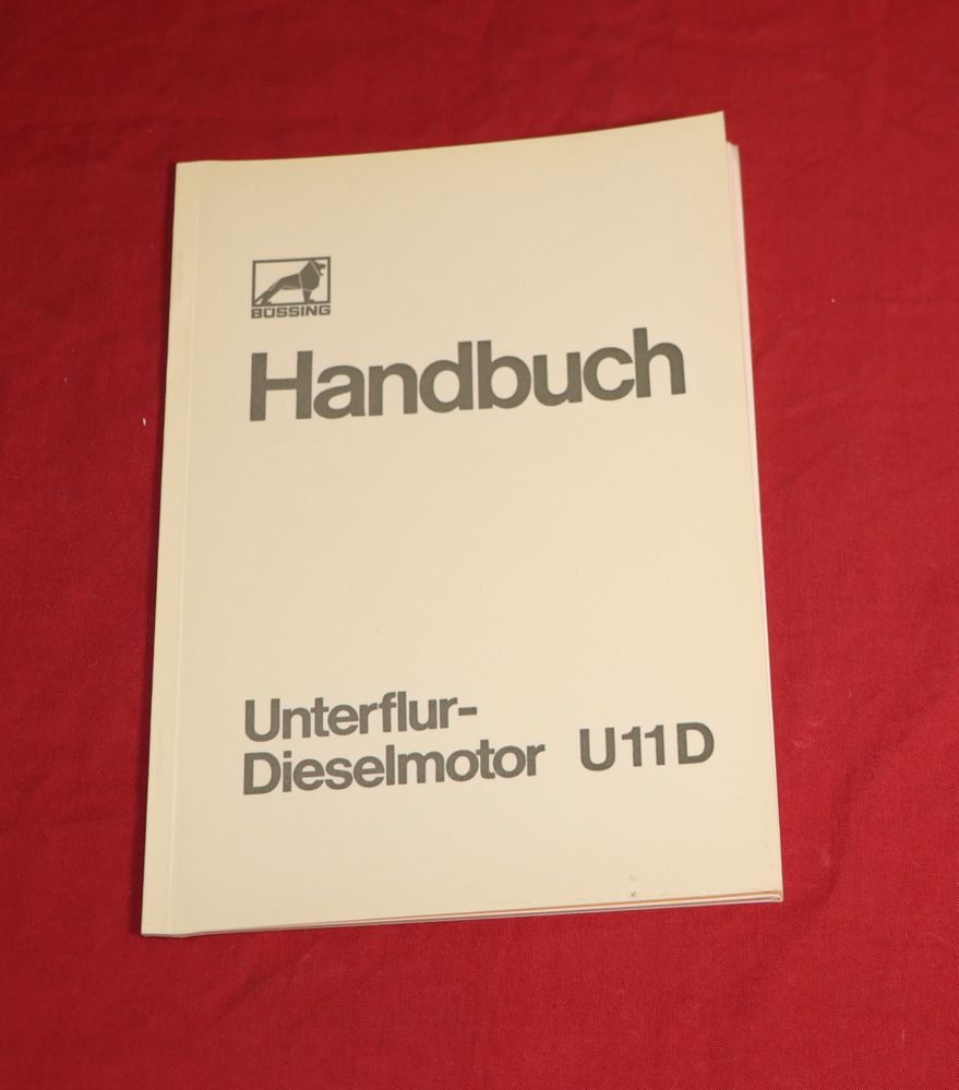 Büssing Motor U 11 D Handbuch Anleitung