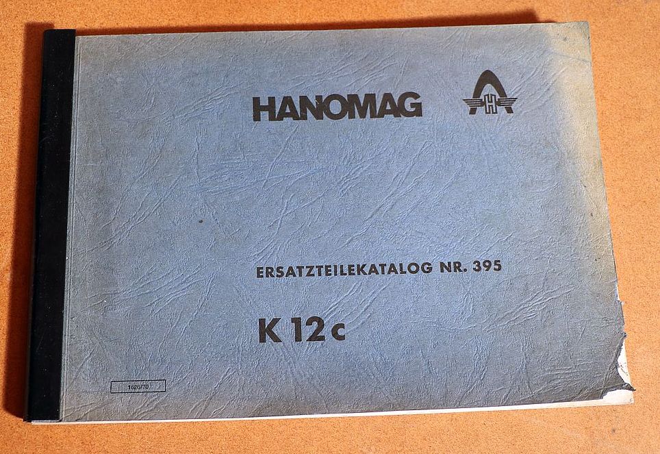 Hanomag K 12 c Raupe , Ersatzteilkatalog
