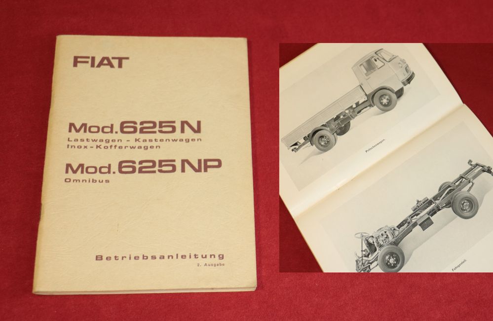 Fiat 625 N , NP Betriebsanleitung LKW, Bus