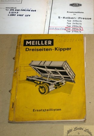 Meiller - Kipper   z.B. auf   Magirus  232 D 22 F 6x4, FAK 6x6