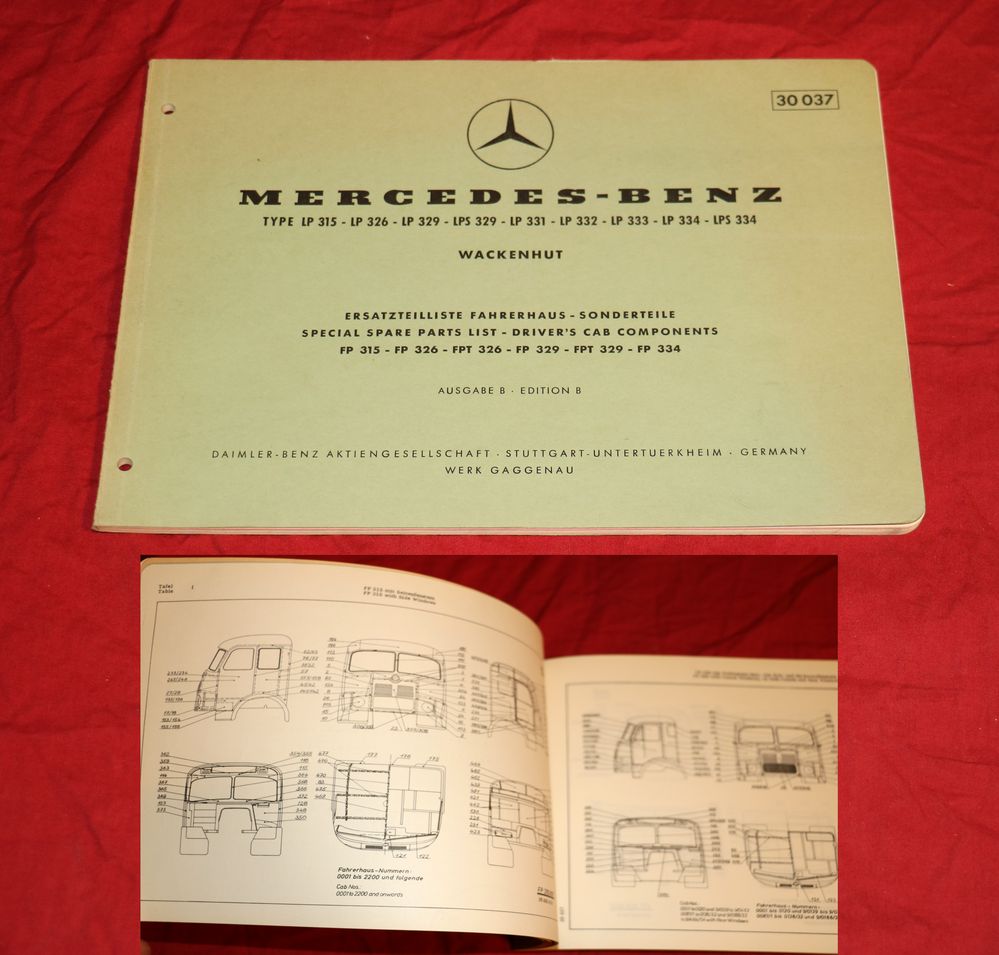 Mercedes LKW Fahrerhaus WACKENHUT LP