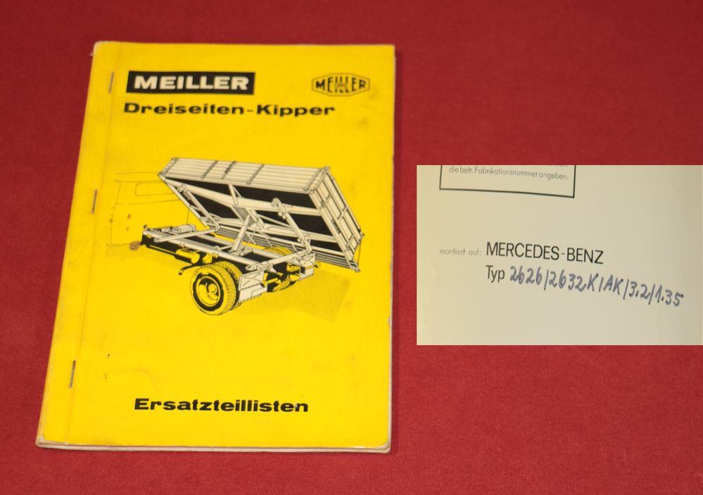 MEILLER Dreiseiten Kipper  auf Mercedes 2626 / 32
