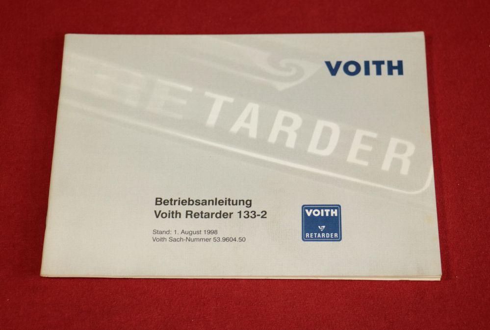 VOITH Retarder 133 -2 , Anleitung