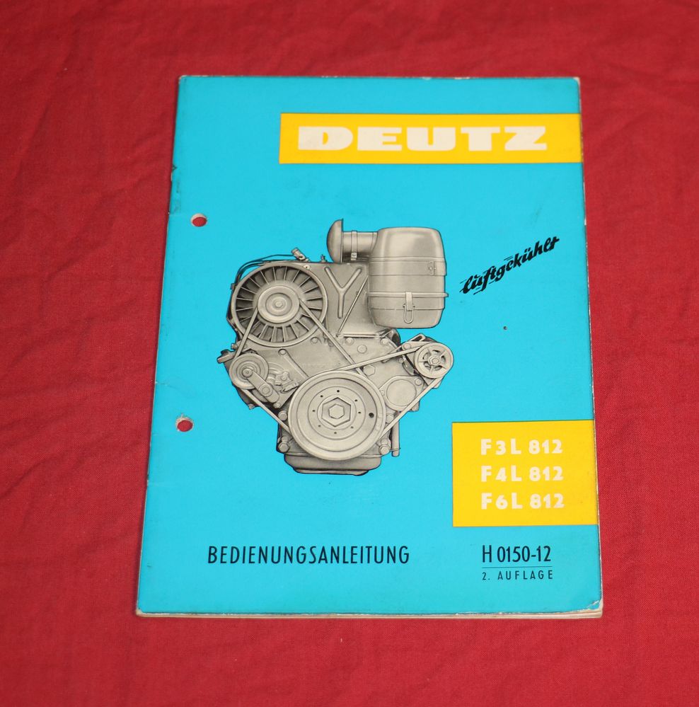 Deutz Motor F 3, 4, 6 L 812 Bedienungsanleitung
