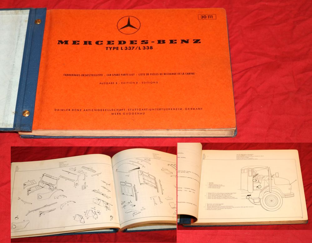 16273 Mercedes LKW Fahrerhaus Type L 337 , L 338