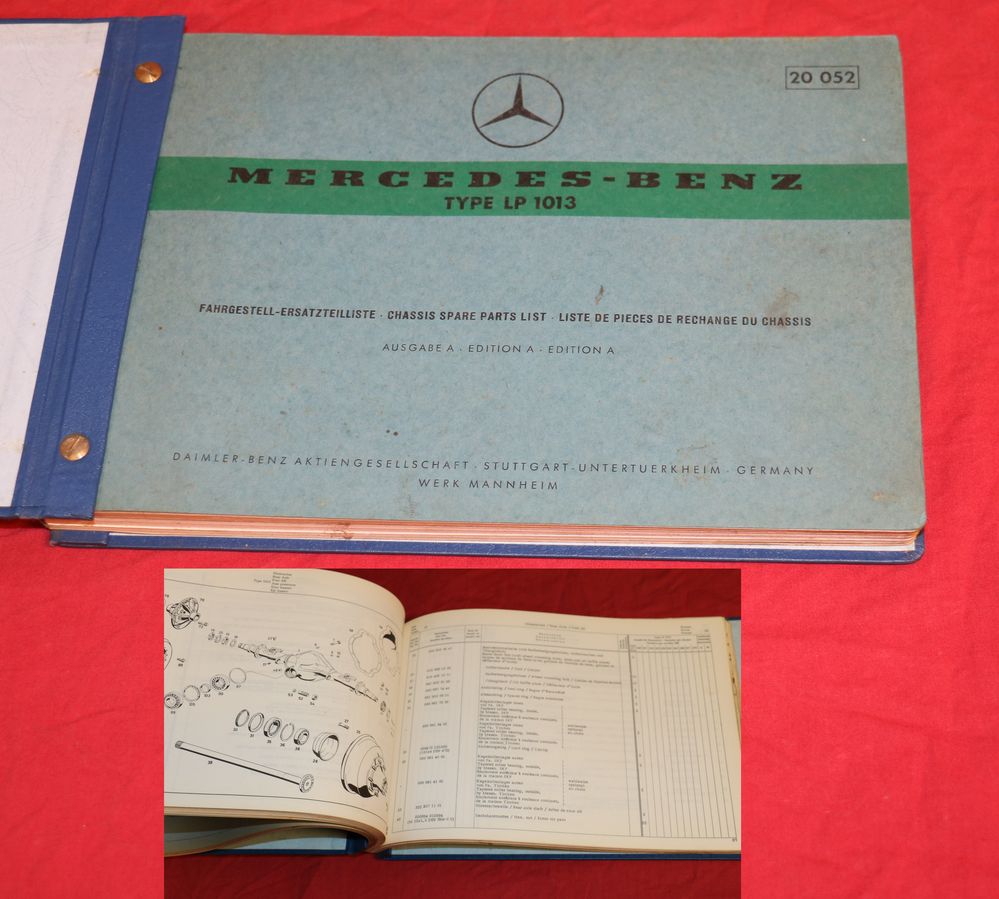 Mercedes LP 1013 , Fahrgestell Ersatzteilliste