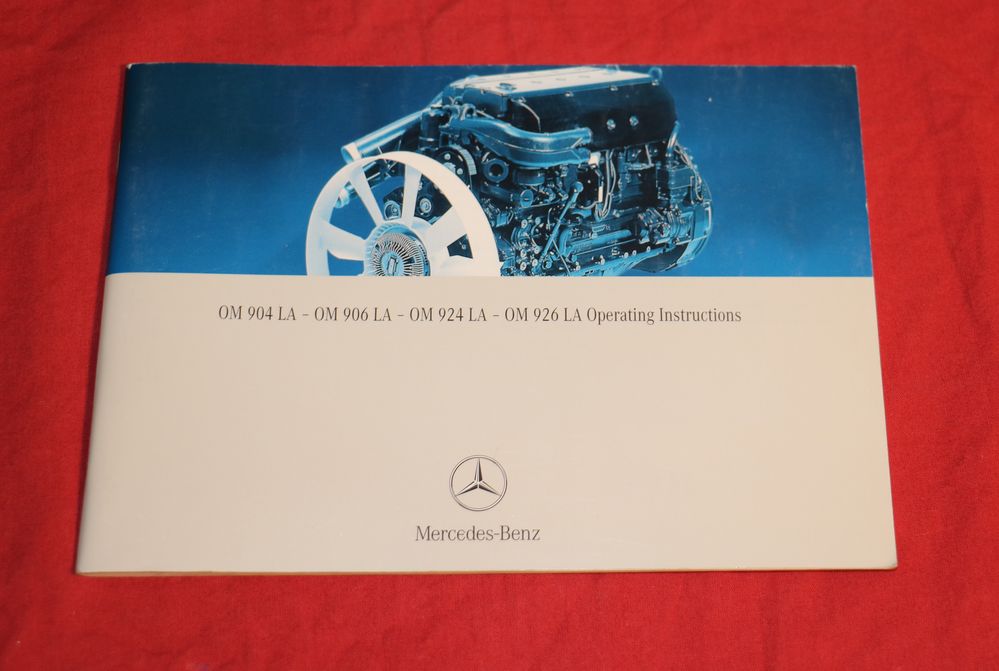 Mercedes Motor OM 904,  906 LA   924, 926 LA  Operating Instructions 