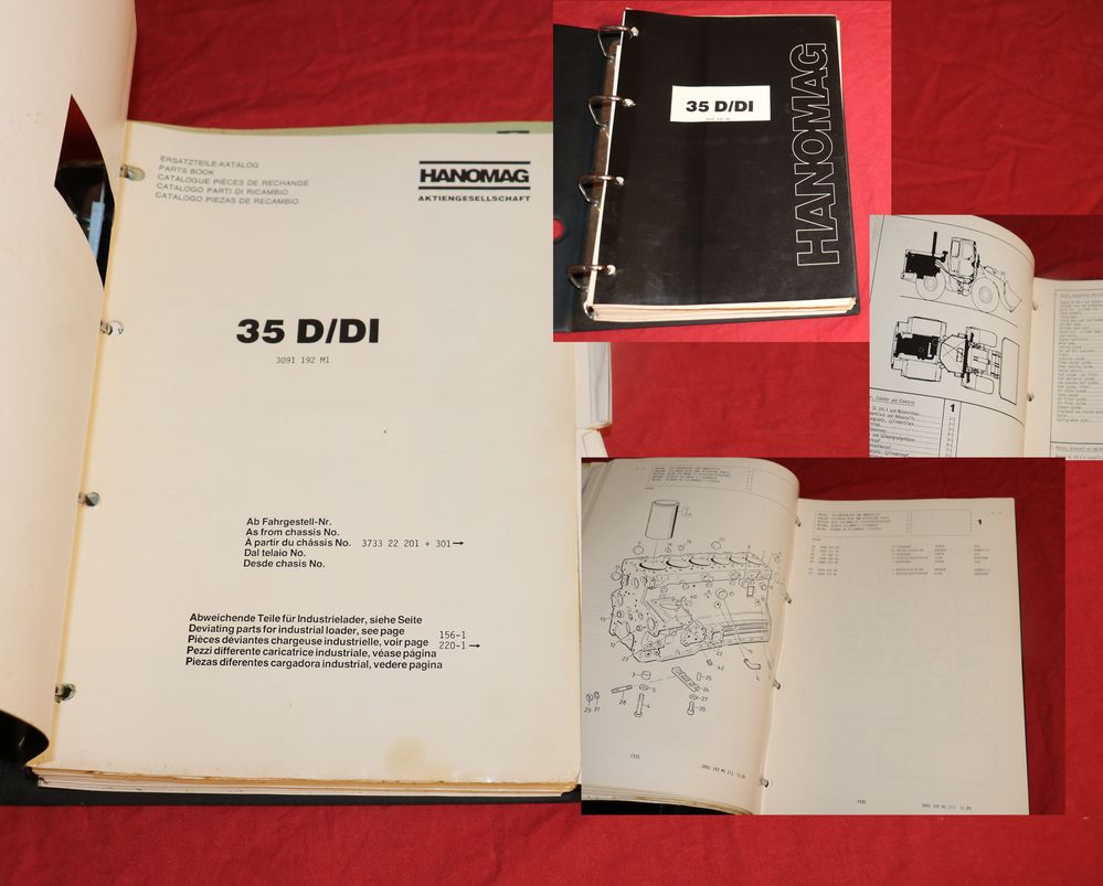 Hanomag Radlader 35 D , Di Ersatzteilkatalog