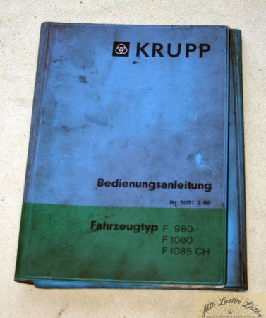 Krupp F 980 , 1080 , 1085 CH